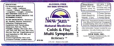Image Description (Colds And Flu Multi Symptom Reliever)